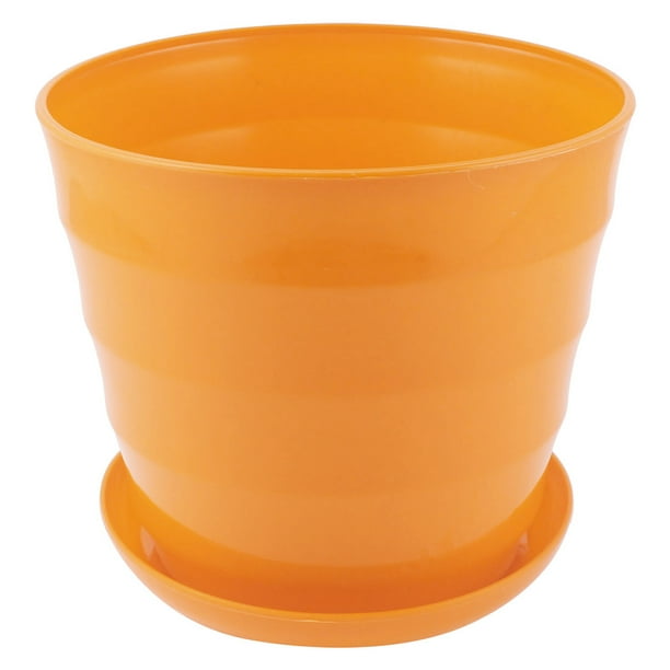 Unique Bargains Home Garden Office Plastic Round Plant Planter Holder