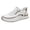 White, variant on EaseDay Men's Walking Shoes Casual Sneakers Lightweight Breathable Lace Up Shoes for Men Comfortable Everyday Running Travel Beach and Outdoor Wear