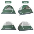 thumbnail image 6 of Camel Crown 3-4 Person Dome Tent Waterproof Camping Tents Outdoor Travel Backpacking Tent,Green Gray, 6 of 8