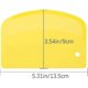 thumbnail image 2 of 2 pcs 13.5x9cm Back Corner - Plastic Scraper for Kitchen, Pastry, Pancake (yellow, white), 2 of 5