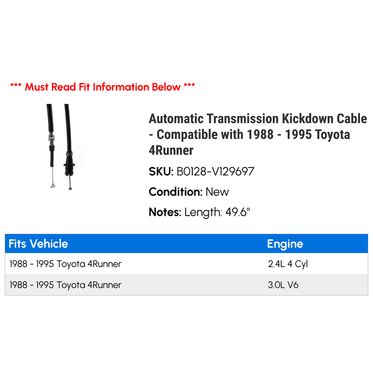 1995 TOYOTA 4RUNNER MANUAL TRANSMISSION FOR SALE visual data 7