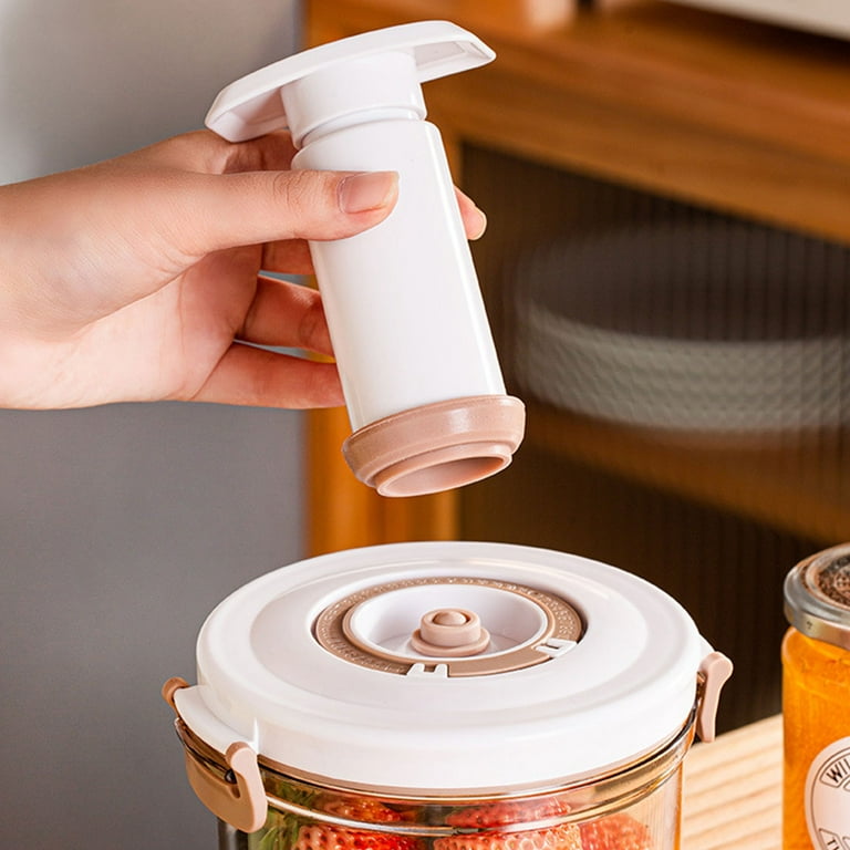 Food Storage Container With Hand Pump Airtight Jar Box Convenient Vacuum  Case