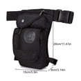 thumbnail image 4 of Aosijia Men Drop Leg Bag Tactical Waist Bag Outdoor Fanny Pack Adjustable Waterproof Thigh Bag Black, 4 of 16