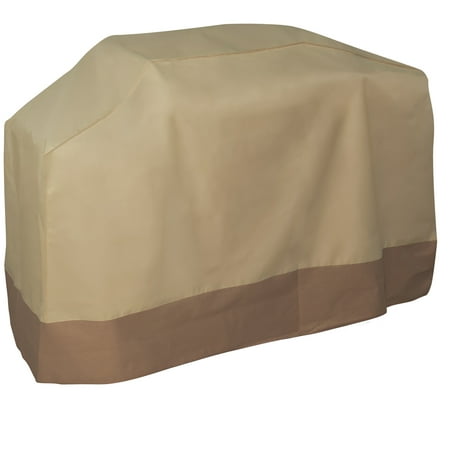 OxGord Water-Proof Grill Cover, 59x22x46 Inch Heavy-Duty BBQ Gas Charboil Garden Patio Protector Rain/Water Proof Medium, Brown