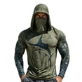 thumbnail image 2 of Yaoyar Fishing Shirts for Men Novelty Fish Graphic Long Sleeve Shirt UPF 50+ UV Sun Protection SPF Tops for Workout Hiking, 2 of 6