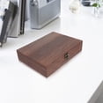 thumbnail image 1 of Hytrove 1Set Storage Case Rectangular Wooden Box With Lock For Underwear Box Home Wooden Crate With Lid, 1 of 6