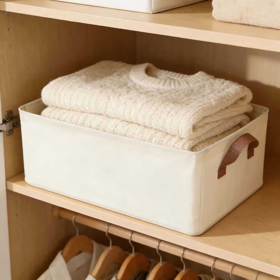 Honmine Foldable Fabric Storage Bins, Large Capacity Organizer Boxes with Handles, Storage Baskets for Clothes, Toys, Books, and Home Organization