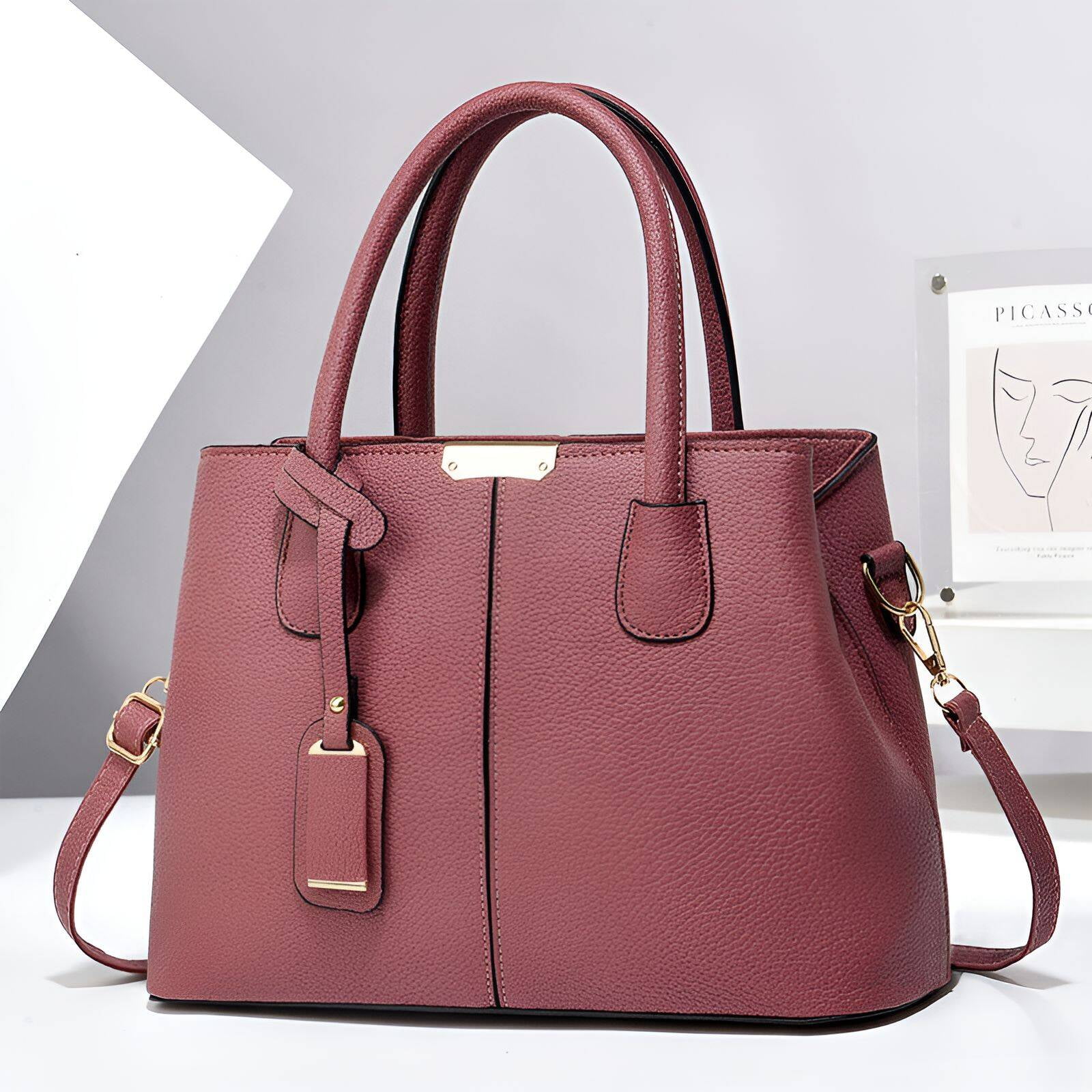 TELOLY Hand Bags for Women 2024 Clearance,Various Occasions Small Tote Bags for Women,Work Shopping Summer Purses for Women 2025,Red