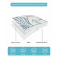 thumbnail image 5 of Quilts Twin Size, Navy Blue Teal Coastal Soft Comforter Bedding Set for Bed, Summer Beach Coral Shell Ocean Lightweight Quilted Bedspread with Pillow Cover(2 Pieces) for All Season, 68x86 Inch, 5 of 6