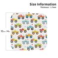 thumbnail image 3 of Kll Square Drink Coasters Set Of 4,Pu Leather Absorbent Coasters Set Decorative Coffee Cup Coasters Housewarming Gift For Home Decor-Cartoon Monster Trucks, 3 of 9