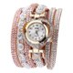 thumbnail image 1 of Reloj de pulsera de diamantes de imitación para mujer, reloj de pared, reloj de pulsera Marfil, 1 of 6