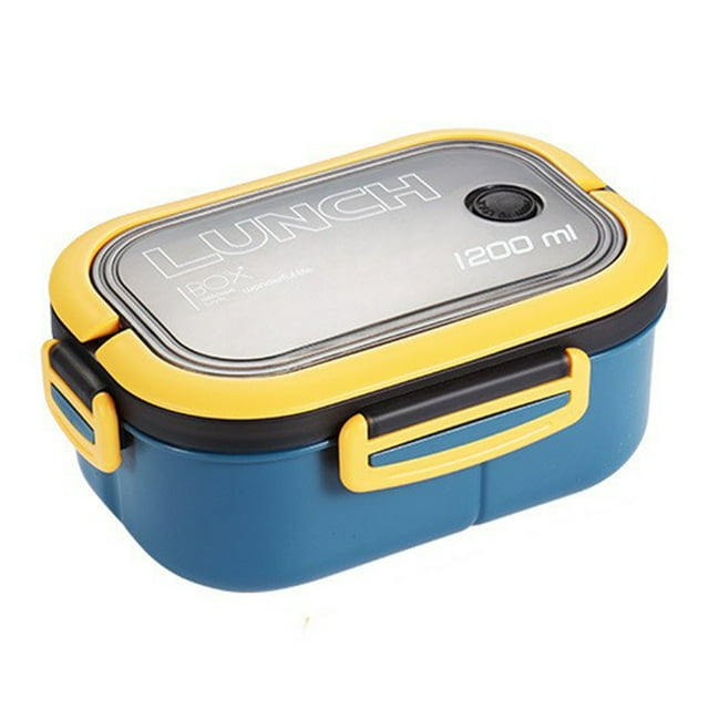 Lunch Box Contenedor De Aislamiento De Doble Capa Con Cuchara Tenedor Para Estudiantes Trabajadores De Oficina