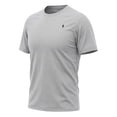 thumbnail image 5 of Gunia Mens Workout Gym Shirts Summer Men'S Large Sized Sporty Patterned Denim Short Sleeved Round Neck T Shirt Tees For Running Athletic Sport Tops Tshirt For Men Light Gray 3Xl, 5 of 8