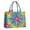 Colorful Rainbow Tie, variant on Large Capacity Tote Bag,Colorful Cloud Star Pattern Handbag Fashion Luxury Tote Bag,15.7"x13"x 5.1" Inches,Laptop Compatible