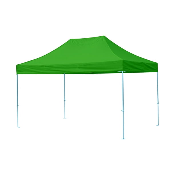 Ilios Innova | Toldo Plegable Verde 3x4.5 Carpa para Exteriores Resistente al Clima, Impermeable, Estructura de Hierro y Tela Oxford 600D.