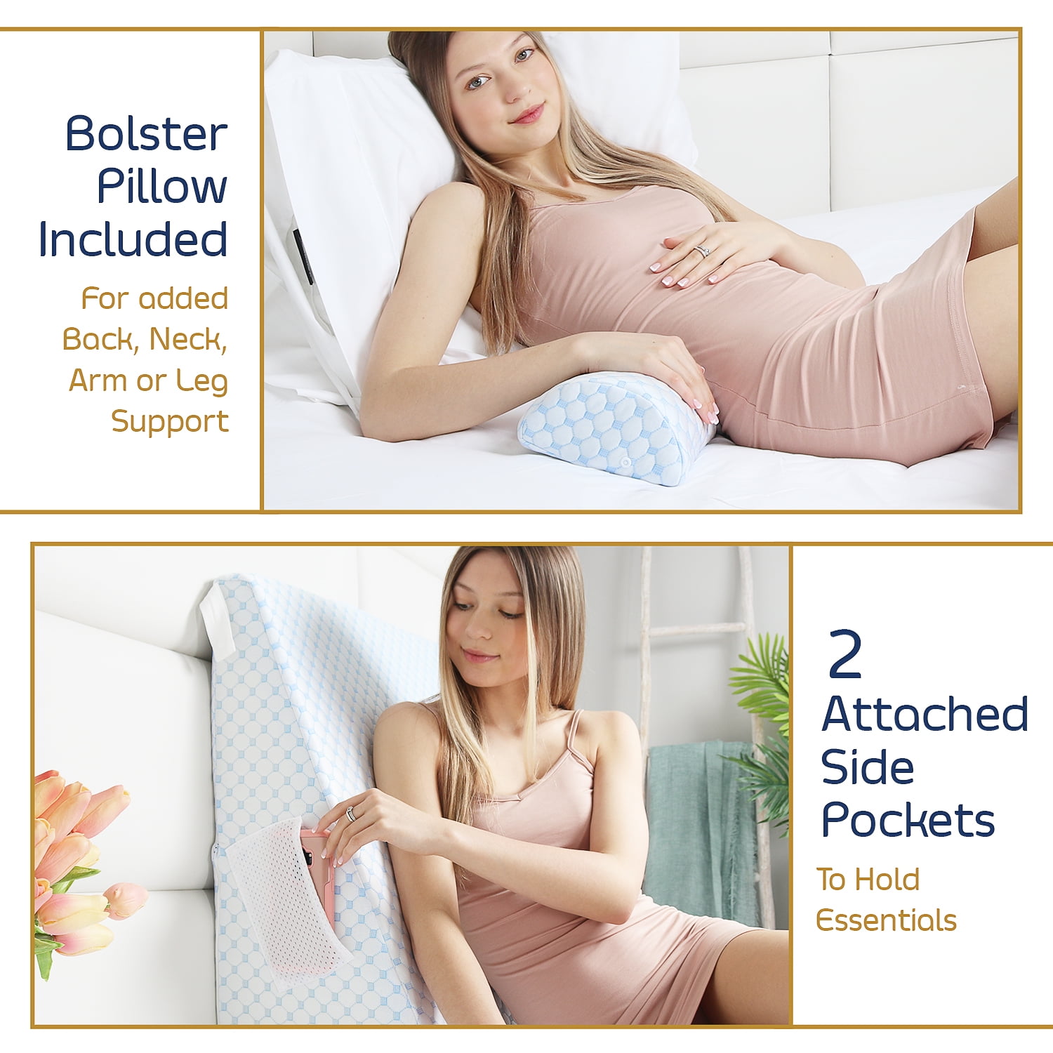 Wedge Pillow For Pregnant Mommy, Memory Foam, Supportive Back Pillow - Temu