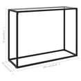 thumbnail image 4 of vidaXL Console Table Transparent 100x35x75 cm Tempered Glass, 4 of 4