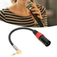 thumbnail image 4 of Microphone Auxiliary Cord,  3.5mm TRS Male To XLR Cable Noise Reduction Stable Stereo  For  For DVD 0.2m, 4 of 8
