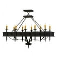 thumbnail image 3 of Meyda Tiffany 151155 Calandra 10 Light 66" Wide Taper Candle Linear Chandelier - Wrought, 3 of 5