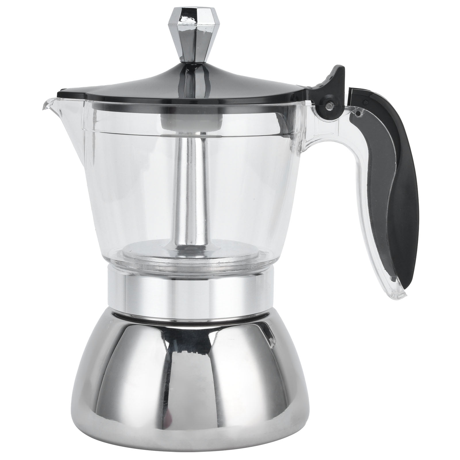 XingJian LLC Stainless Steel Moka Pot - 4 Cup Stovetop