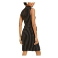 thumbnail image 2 of City Studio Womens Metallic Piping Sheath Dress Black XL, 2 of 4