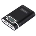thumbnail image 1 of Mistaha Portable DIY Power Bank Shell Box for 4x 18650 Batteries with 2x USB Output & Display Screen - Black, 1 of 7