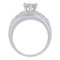 thumbnail image 2 of Auriga 925 Sterling Silver Princess and Baguette Cut Round CZ Engagement Ring Size 9 for Women, 2 of 5