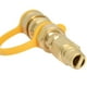 thumbnail image 3 of Conector rápido de propano, adaptador regulador de tanque de eliminación de 1lb, adaptador de desconexión de conexión rápida de 1/4 "para calentadores mayimx Accesorios de conexión rápida, 3 of 9