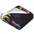 thumbnail image 2 of Bixox Fleece Blanket Colorful Dragon Head Profile Pattern Super Soft Double-Sided Microfiber Flannel Blanket for Sofa, Bed, Couch,Suitable for All Seasons - 80"x60", 2 of 5