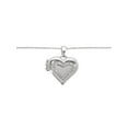 thumbnail image 2 of Believe by Brilliance Women's Adult Female Fine Silver Plated Heart Locket with CZ Pendant Necklace, 2 of 4