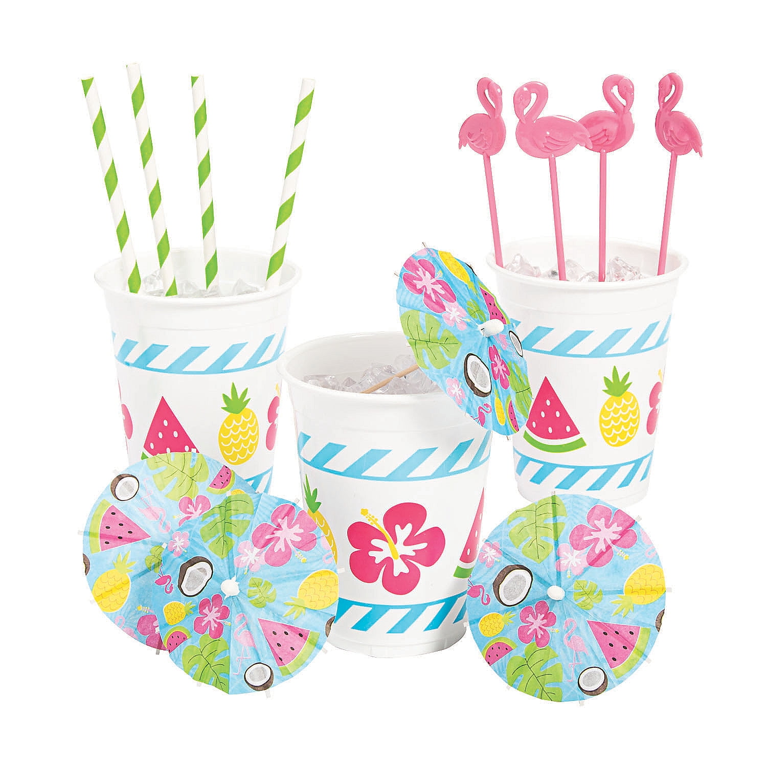 Luau Cocktail Party Kit  Party Supplies  24 Pieces  Walmart.com  Walmart.com