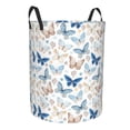 thumbnail image 2 of Balery Butterfly Round Laundry Basket with Handles Waterproof Freestanding Laundry Hamper for Clothes Toys in the Dorm and Family-Small, 2 of 8