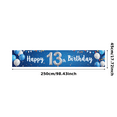 thumbnail image 3 of Blue Theme Happy 13th Birthday Banner Decorative Party Background for Birthday Celebration Event Indoor Decoration Kids Party, 3 of 8