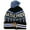 Black, variant on Native Pride Wolf With Feathers Cuffed Knit Winter Hat Pom Beanie (Black)