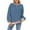 Dark Blue, variant on LYXSSBYX Sweatshirts for Women Loose Fit Women's Fashionable Loose Casual Striped Color Blocking Long Sleeved Round Neck Top/shirt