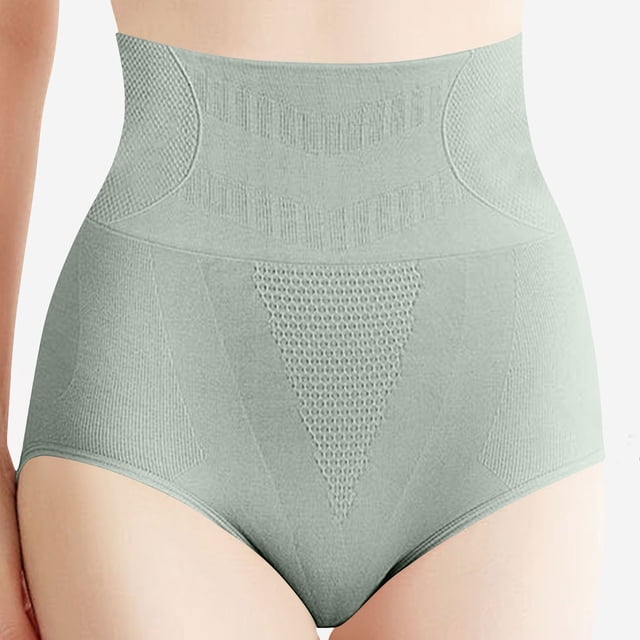 Karight Seamless Underwear for Women High Waisted Tummy Control Briefs Full Coverage Breathable Yoga Workout Cotton Panties