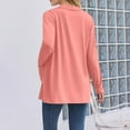 thumbnail image 4 of iHPH7 Open Front Cardigan for Women Loose Cardigan for Women Long Sleeve Cardigan for Women Casual Outfits for Women Fall Fashion Womens Fall Clothing Soft Cardigans for Women Rose Gold L, 4 of 7
