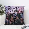thumbnail image 4 of Stray Kids Throw Pillow Cover Decoration Pillow Case Cushion Home Decor for Home Sofa Couch 12"x12", 4 of 8