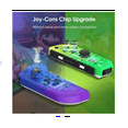 thumbnail image 3 of Manettes Switch pour Nintendo Switch, Remplacement pour Manette Sans Fil Switch avec Double Vibration, Réveil/capture d'Écran/contrôle de Mouvement - Bleu Jaune Vert, 3 of 3