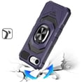 thumbnail image 3 of For iPhone 17E / 16E / SE4 Robotic Hybrid with Magnetic Ring Stand Case Cover - Dark Purple, 3 of 3