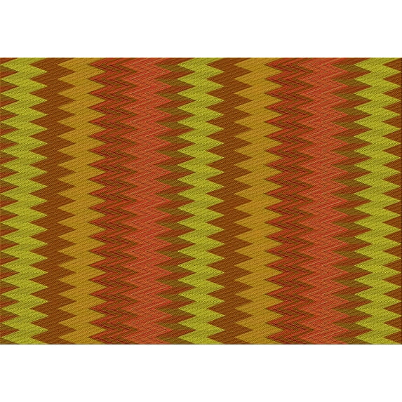 Ahgly Company Machine Washable Indoor Rectangle Transitional Caramel Brown Area Rugs, 3' x 5'