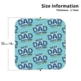 thumbnail image 2 of Leather Coasters with Heat-resistant for Drinks, Best Dad Ever Cup Coasters Cup Pad Mat for Tabletop Protection, Coffee Table, Office Desk and Housewarming Gift, 2 of 5