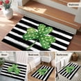 thumbnail image 5 of St. Patrick's Day Entryway Rug 2'x3'&nbsp; Non Slip Front Door Mats, Lucky Shamrock Grass Black Stripes Entrance Rugs Indoor Outdoor Carpet, Washable Floor Mats Small Area Rug for Bedroom Kitchen, 5 of 8
