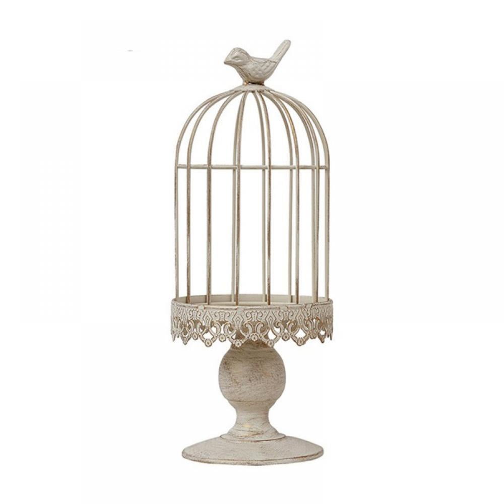 Metal Bird Easter Tea Light Holder Candle Log Vintage Table Decoration Mantel 