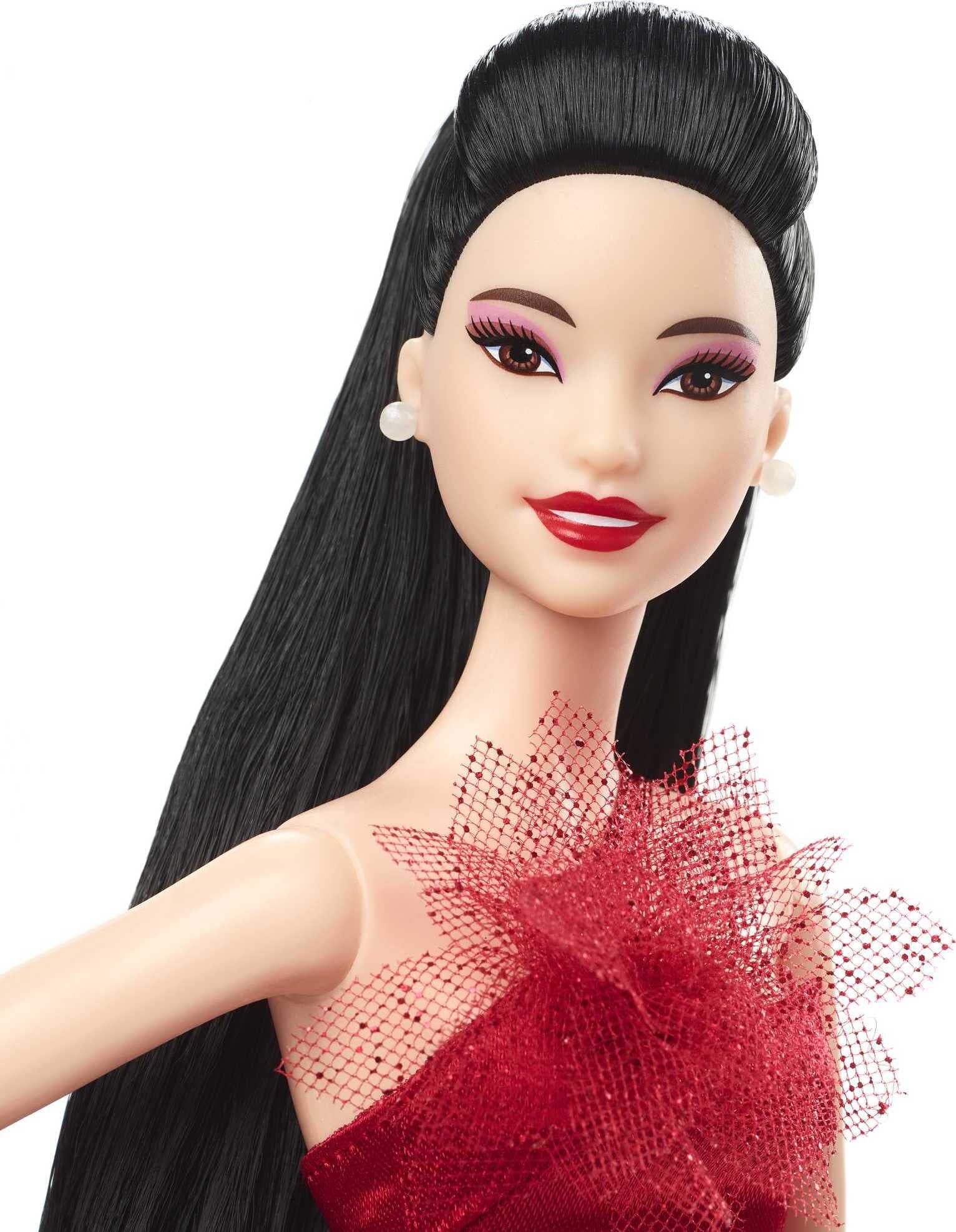 Barbie Doll, Barbie Signature 2022 Holiday Doll, Black Hair