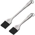 thumbnail image 1 of Brocha para hilvanar y brocha para repostería, juego de 2 brochas de silicona, brocha para hilvanar cocina, 12,6 pulgadas y 8,4 pulgadas, ideal para barbacoa, carne, parrilla, pasteles y pasteles Ormromra WFLD-39, 1 of 7