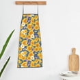 thumbnail image 5 of Bingfone Vintage White Yellow Sunflower for Tie-up Apron, Unisex Waterproof and Stain-Resistant Bib Apron for Kitchen Garden Painting, 5 of 7