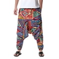 thumbnail image 1 of SAYOO Pantalones largos de yoga  para hombre, pantalones de entrepierna caída holgados con estampado de patrón nacional, pantalones casuales de estilo simple SAYOO S M L XL XXL XXXL, 1 of 6