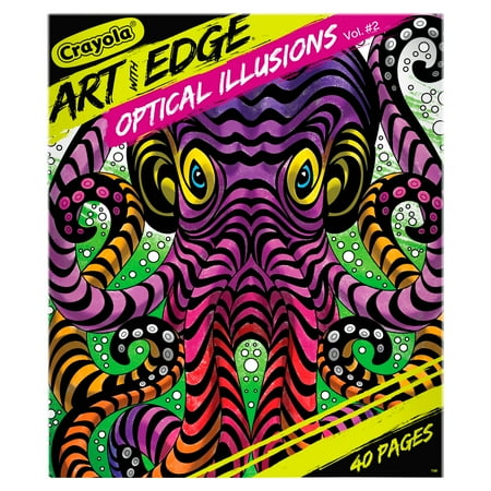 UPC: 0071662101169 | Crayola Art with Edge Optical Illusions Coloring Book  40 Pages  Child
