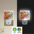 thumbnail image 2 of Yayeee LED Plug in Night Light for The Home with Auto Dusk to Dawn Light Sensors, 2 Pack, Purple Floral Tomatoes, 2 of 6
